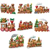 8Pcs Double Side Effect Acrylic Special Shaped Christmas Theme Xmas Trees Hanging Pendant Kits