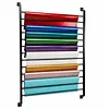 [US Local Warehouse] 13 Rolls Vinyl Roll Holder with Adjustable Hanging Rod for Wallpaper Window Film