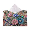 DIY Diamond Painting Creative Design Leather Handmade Tissue Holder Rhinestones Decorative Tissue Box Craft Kits