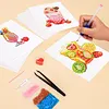 12pcs Drink 5D DIY Square Drill Diamond Painting Kits for Adults Beginners Home Decor Diamonds Paintings Gem Art 5.91x7.09in