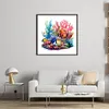 Underwater World - 14CT Stamped Cross Stitch - 40*40cm - Animal