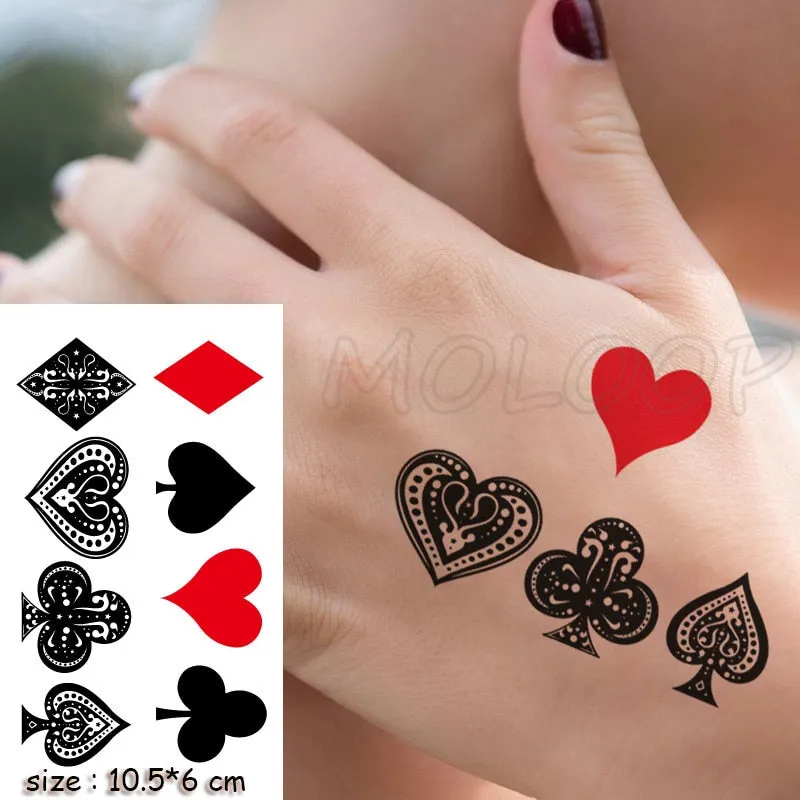 Holding Hands In Love Stickers Hand Heart Tattoo Body Art Makeup Waterproof Temporary Women and Men Fake Tatoo