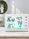 Wireless Weather Station Digital Thermometer Hygrometer Alarm Clock for Desktop