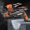 Worx Electric Screwdriver, Rechargeable Cordless Electric Screwdriver Set with 6 Bits, Screw Holder, Charger