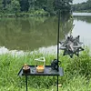 Portable Triangle Pot Holder Folding Campfire Tripod for Outdoor Folding Camping