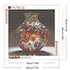 Vase d&rsquo;art-perceuse ronde peinture diamant-40*40cm