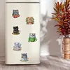 (US Local)6PCS  Xmas DIY Crystal Refrigerator Magnetic for Home Decor (Cup Cat)