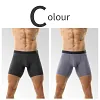 Men's Ice Silk Underwear Sexy Bulge Puch Low Rise See Through Boxer Briefs Thin Cool Boxers Shorts