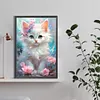 Diamond Painting-DIY Full Round Drill Flower Cat(40*60CM）