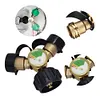 Y Splitter Adapter Propane Adapter with Gauge 2 Way Gas Adapter for Camping