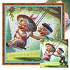 (Multi-Style) Old Couple-11CT Stamped Cross Stitch 40*40cm/15.75*15.75in