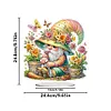 (US Local)Acrylic Special Shape Gardening Gnome Diamond Painting Desktop Ornaments Kit