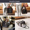 Pet Carriers,Soft-Sided Cat Carrier,Collapsible Travel Pet Privacy Protection Travel Carrier,Airline Approved Dog Carrier,4 Sides Open Doors 2 Sides Expandable,Cat Carrier for Small Medium Pet Puppies