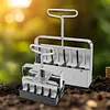 2Pcs Handheld Clod Maker Stainless Steel Soil Blocker Garden Yard Seeding Tool
