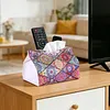 DIY Diamond Painting Creative Design Leather Handmade Tissue Holder Rhinestones Decorative Tissue Box Craft Kits
