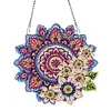 (US Local)Mandala Acrylic Special Shape Diamond Painting Mirror for Home Office Decor