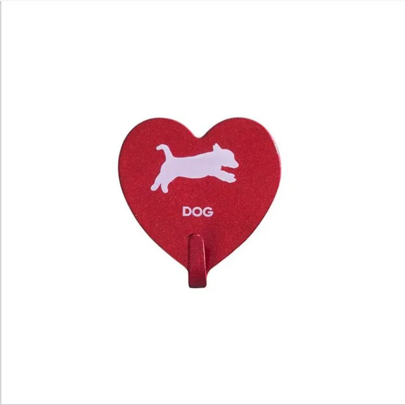 4pcs Love Heart Wall Hooks Clothes Towel Mask Hanger Stainless Steel Bathroom Kitchen Hook Door Keys Organizer Holder Home Decor