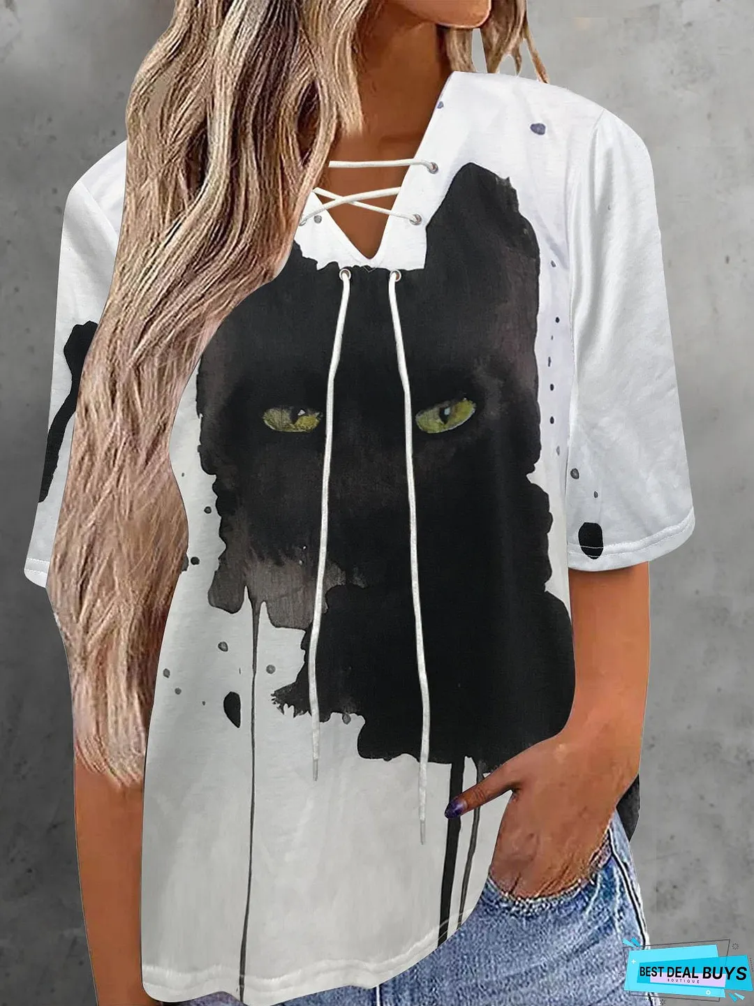 Casual Loose Short Sleeve Top T-Shirt