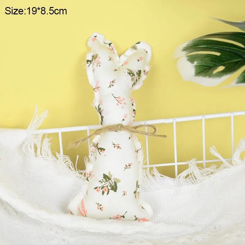 Easter Decoration Cloth Bunny Ornaments Easter Rabbit Holiday Party Kids Toys Gifts Decoration Spring Home DIY Craft Supplies