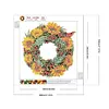 >SALE<5D DIY Partial Special Shaped Drill Diamond Painting Sunflower Wreath Kit30x30cm