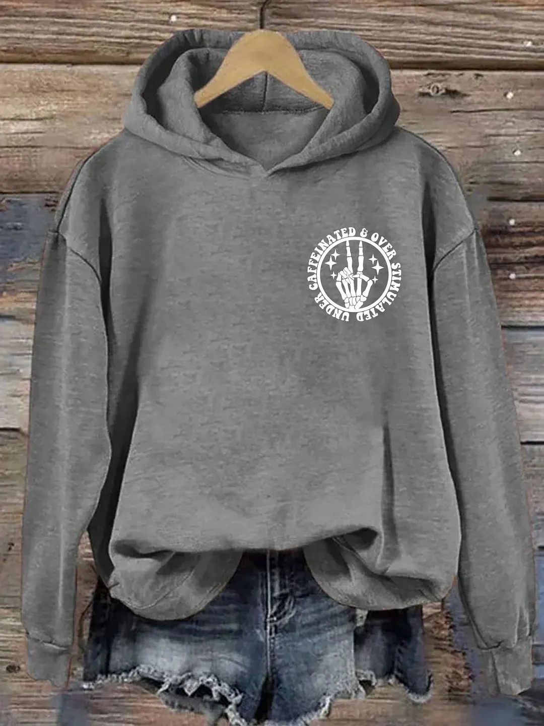 Under Caffeinated and Over Stimulated Hoodie