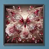 (US Local)Paint By Numbers Kit On Canvas DIY Oil Art Butterfly Picture Home Decor40x40cm