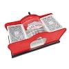Manual Card Shuffler - 2 Decks Hand Cranked Mixing Machine to Shuffle Playing Cards Mixer Sorter for Poker, Rummy, etc.