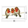 Flower Birds-14CT Stamped Cross Stitch Kit(19x34cm)