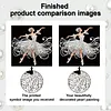 (25x25cm)DIY Ballet Girl Framed Handmade Pearl Painting Art Craft Kit Living Home Decor