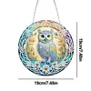 DIY Crystal Diamond Painting Double Sided Effect  Owl Pendant Home Garden Hanging Kit