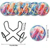 (US Local)6 PCS Acrylic Washable Diamond Painting Coasters Kits with Holder (Sea Animal)