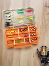 63pcs Fishing Lures Kit Soft and Hard Bait Set with Tackle Box Fishing Lures Set