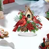 5D DIY Diamond Painting Special Shape Desk Ornament Cardinal Bird Decor Kit