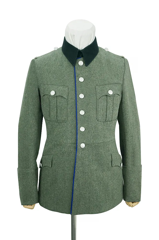   Wehrmacht German M1928 General Officer Wool Piped Service Tunic Jacket II German-Uniform