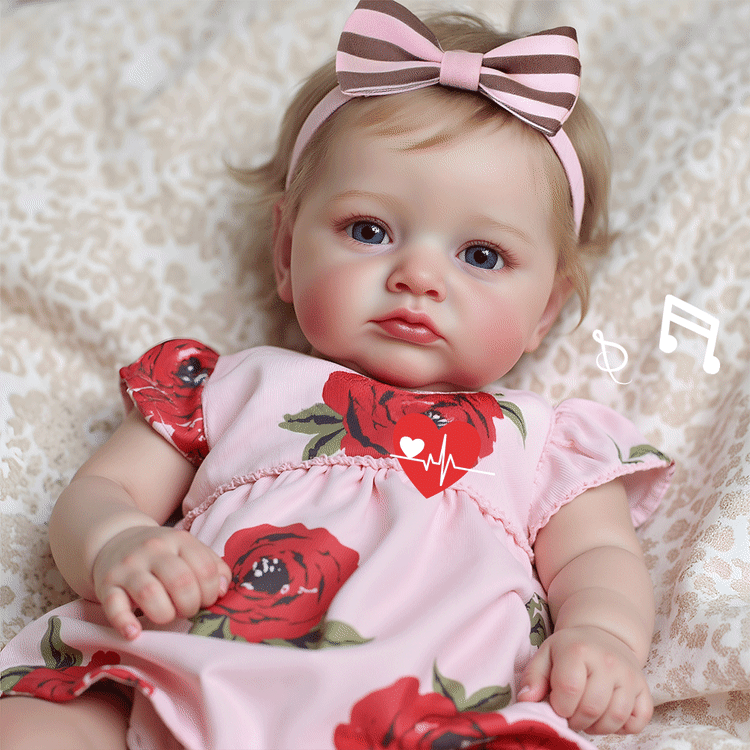 Babeside Smiling Reborn Baby Maris 20" Little Infant Girl Building Lovely Memories with Heartbeat Coos and Breath