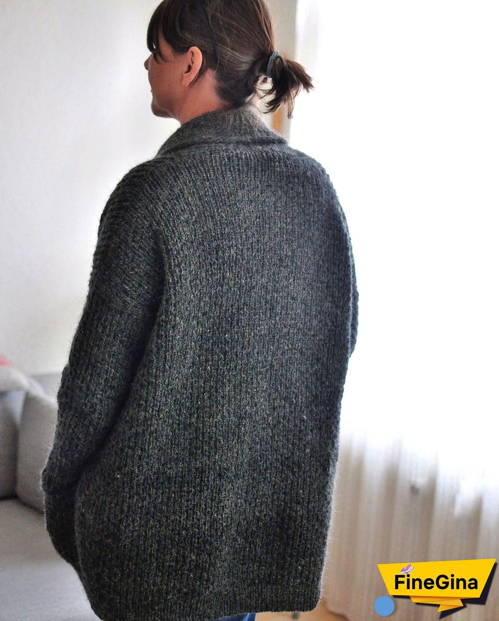 Classy Long Sleeve Plain Cardigan