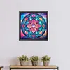 Mandala Glass Painting - Paint By Numbers Acrylic Painting 40*40cm
