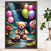 >SALE<5D DIY Full Round Drill Partial AB Diamond Painting Bear Kit 45x65cm