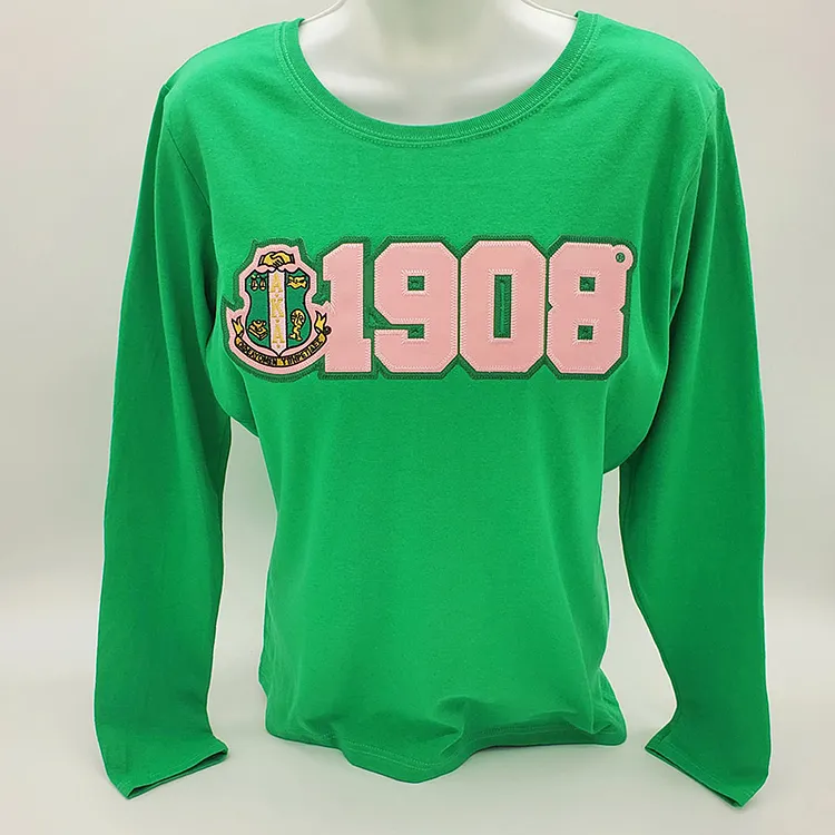 fashion letter round neck long sleeve sweater