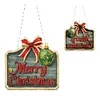 >SALE<Acrylic Christmas Diamond Art Painting Hanging Ornament Kit (Merry Christmas)