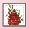 14CT August - Stamped Cross Stitch 17*17cm/6.69*6.69in(Brand)