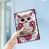 (US Local)50-Page A5 Owl Diamond Painting Notebook for Adult Holiday Birthday Gift
