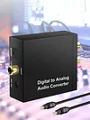 192KHz Digital to Analog Audio Converter SPDIF Optical to L/R RCA Converter