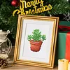 12pcs Potted Plant-1 5D DIY Square Drill Diamond Painting Kits for Adults Beginners Home Decor Diamonds Paintings Gem Art 5.91x7.09in