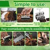 2Pcs Handheld Clod Maker Stainless Steel Soil Blocker Garden Yard Seeding Tool