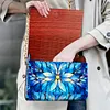 (US Local)DIY Mandala Diamond Art Wooden Coin Pouch with Chain 5D Diamond Painting Purse