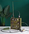 Retro old-fashioned telegraph radio transmitter model decoration ornaments