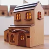 Original Handmade Wooden Fairy Tale House Night Light - Creative Desktop Ornament