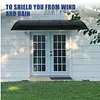 [US Local Warehouse] Awning for Door Entrance 118x39 Inch Rain & Snow Protection Window Awning Door Canopy with Aluminum Alloy Bracket Overhead Modern Polycarbonate Cover for Patio/Porch/Deck