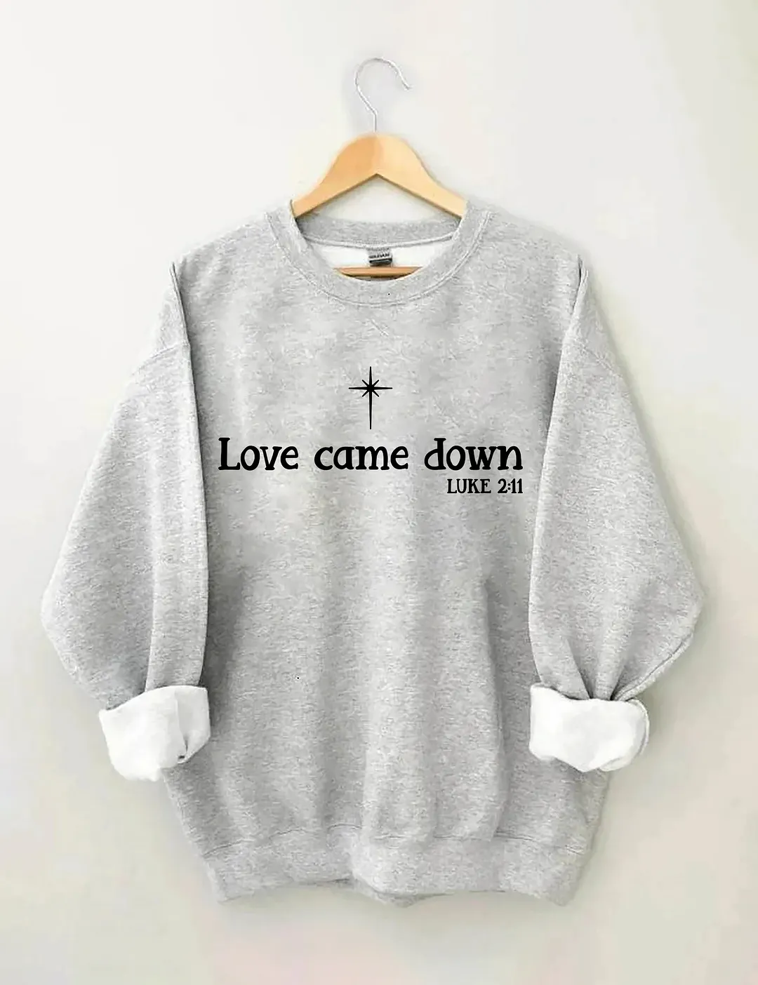 Love Come Down Christmas Nativity Sweatshirt